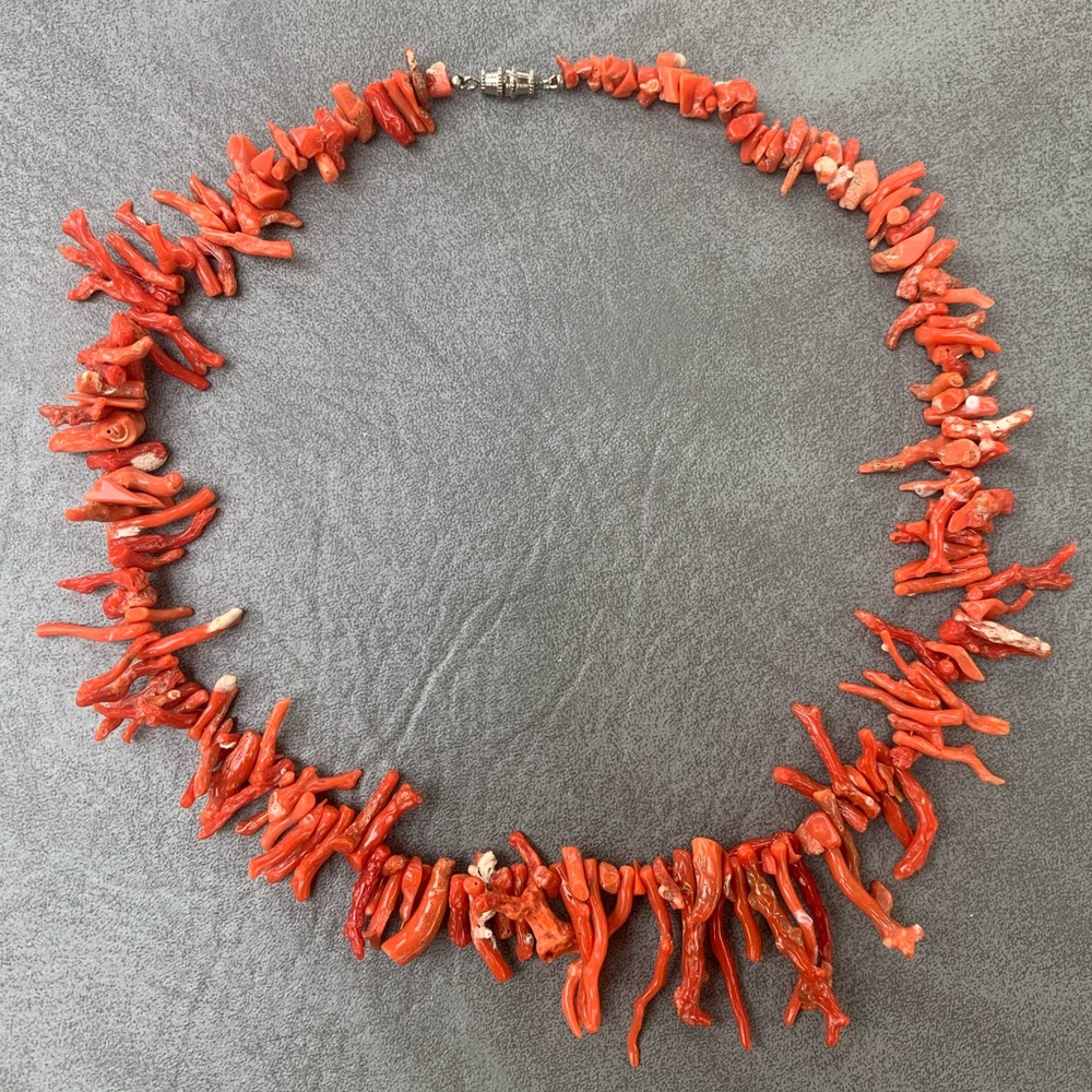 Orange Coral Necklace